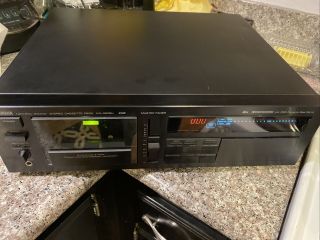 Yamaha Cassette Deck Kx - 1200u,  Rare Titanium Finish,  Needs Belts.