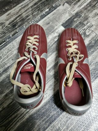 Vintage Nike Bowling Shoes Men ' s 8.  5 Rare Maroon/Grey (840709SN) 3