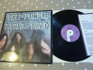 Rare Uk Vinyl Lp Nm Deep Purple Machine Head Audio Rock,  1st Press