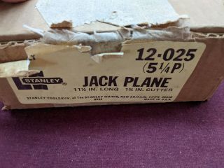 Vintage Rare Stanley No.  5 - 1/4 P (12 - 025) Jack Plane Smooth Bottom Made In Usa