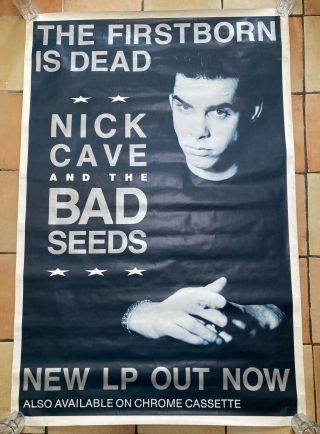Nick Cave - The Firstborn Is Dead.  Huge Rare Promo Poster 60 X 40 Inches.