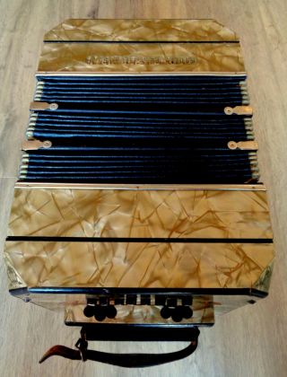Made In Germany Rare Great Meinel & Herold Bandoneon Bandonion Accordion