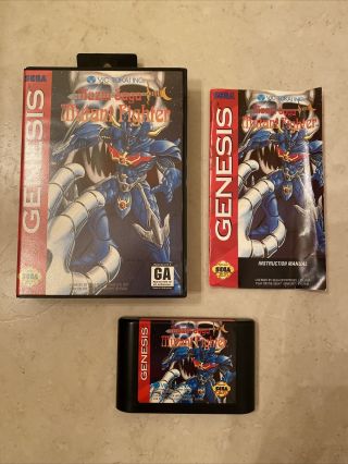 Mazin Saga Mutant Fighter Sega Genesis 1993 Complete Cib Usa Vic Tokai Rare Oem