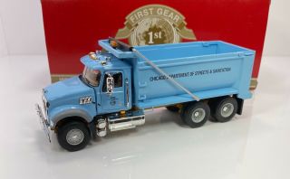 First Gear 1/50 Scale Mack Granite Dump Truck”chicago Sanitation Version”rare