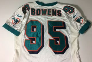 1990s Miami Dolphins Tim Bowens Game Worn Jersey Nike Rare Nike Grail L/xl Fit