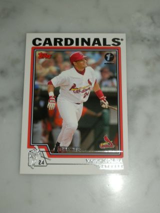 2004 Topps 1st First Edition Yadier Molina Rookie Card Rc 324 Rare Cardinals
