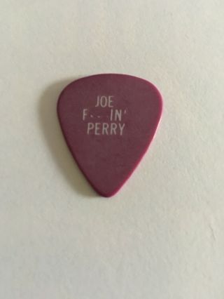 Rare Vintage Aerosmith Joe Perry Tour Guitar Pick 2