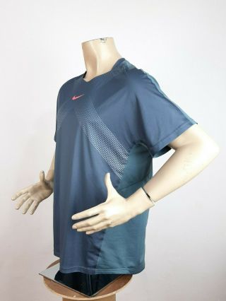 Nike Rafael Nadal US Open 2013 T - Shirt Gray Men ' s Size XL Short Sleeve Rare 3