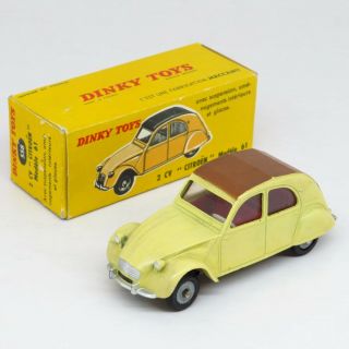 Dinky Toys France - 558 Citroen 2cv Model 61 - Vintage Die Cast Rare French
