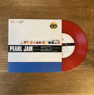 Pearl Jam Last Kiss Soldier Of Love Red Vinyl 7” Rare 449/3500 Limited