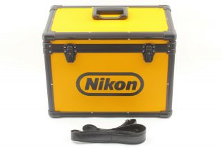 【rare Near Mint】 Nikon Vintage Yellow Hard Aluminum Camera Case From Japan 651