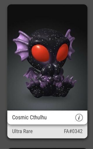 Veve Cryptkins Cosmic Cthulhu Ultra Rare 342 Of 2800 Low Number
