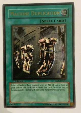 Yugioh Rds - En041 Machine Duplication Ultimate Rare 1st See Pict For