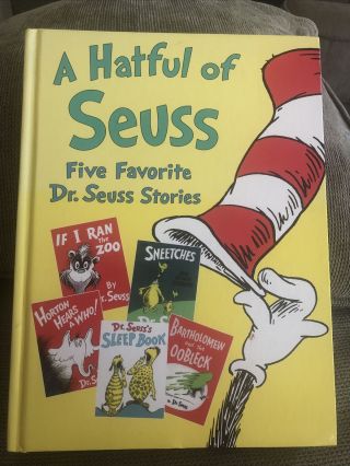A Hatful Of Suess Dr.  Seuss Five Favorite Stories Hardcover Rare Collectible
