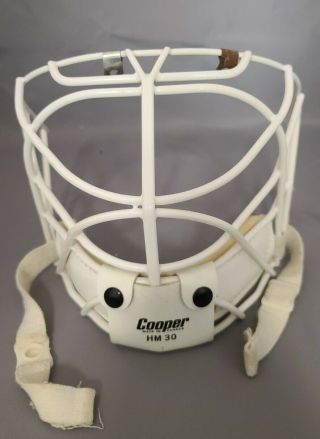 Rare Classic Vintage Cooper Hm30 Goalie Mask Cage Double Bar Model