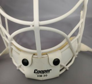 Rare Classic Vintage Cooper HM30 Goalie Mask Cage Double Bar Model 5