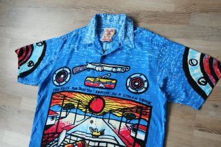 Mambo Loud Shirt Vintage Ned Kelly,  John the Baptist in a stolen truck Rare L 2