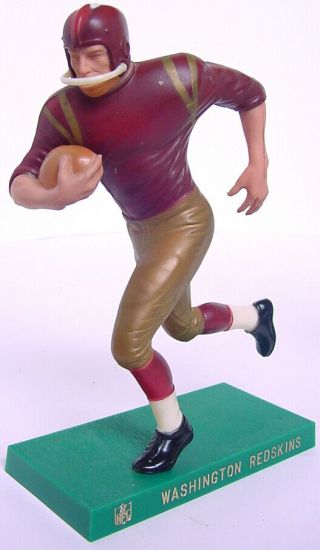 Rare 1960s Hartland Nfl Washington Redskins Football Running Back Figure & Stand