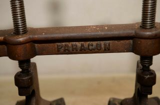Rare cast iron Hydrosole Press cobbler shoe maker sole repair machine Paragon 3