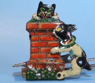 Rare Cat Inside Chimney Penny Toy Clicker - Germany