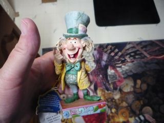 Disney Jim Shore Mad Hatter From Alice In Wonderland 5 " Rare - Mad Hatter