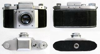 Rare Vintage Slr Camera Praktiflex With Lens Victar 2.  9/50mm,  M40 Mount