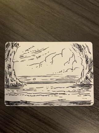 MTG Artist Proof Watery Grave - Underground Sea Sketch And Signed Rob Alexander 2