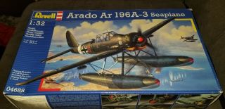 Rare,  Revell 1/32 Arado Ar196a - 3 Seaplane.  04688 Skill Level 5