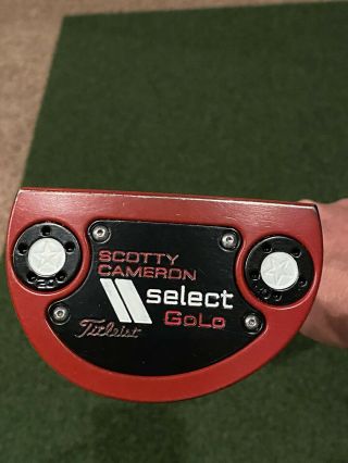 Rare Red Titleist Scotty Cameron Select Golo Putter Right Hand 35 "