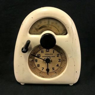 Antique Hawkeye Measured Time Clock Model L Isamu Noguchi Bakelite Rare Cream