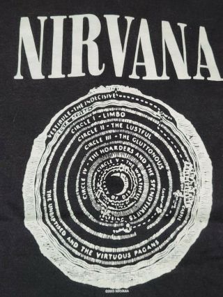 Vtg Rare 2002 Nirvana Bleach 4xl Xxxl Grunge Rock Concert Tour 00s Band T Shirt