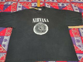 Vtg RARE 2002 NIRVANA BLEACH 4xl XXXL Grunge Rock Concert tour 00s band t shirt 2