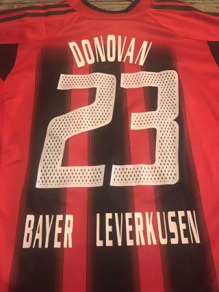 Very Rare Landon Donovan 2004 - 05 Bayer Leverkusen Adidas Jersey Shirt Xl Usa