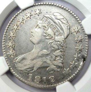 1812 Bust Half Dollar 50c - Certified Ngc Vf Details - Rare Date Coin