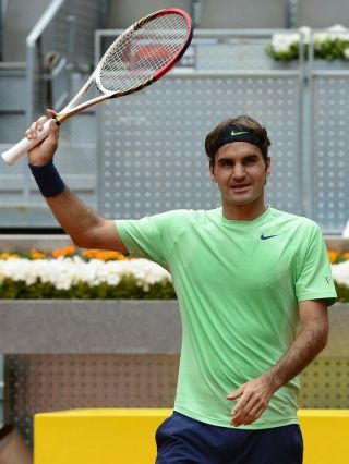 Nike Roger Federer Rf 2013 Rome Madrid Tennis Shirt 537677 - 353 Mens Large Rare