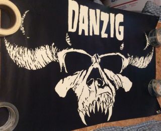 Danzig.  Misfits Promo Poster Very Rare,  Great Shape Some Damage