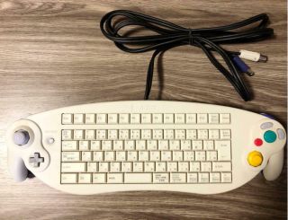 Nintendo Gamecube Ascii Keyboard Controller White Asc - 1901po Game Item Rare