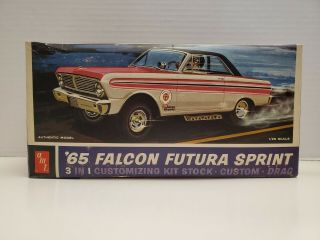 Rare Amt 1965 Falcon Futura Sprint 3 In 1 1/25 Model Kit Unbuilt Look
