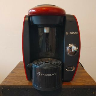 Red Bosch Tassimo Coffee Maker Tas4513 Uc/03 Rare Discontinued Modern Machine