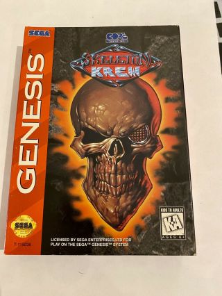 Skeleton Krew Sega Genesis Cib Rare &