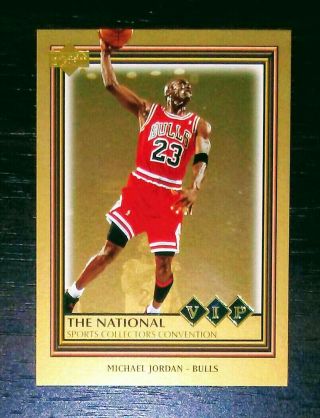 Michael Jordan 2006 Upper Deck The National Vip Gold Insert - Only 1 Listed Rare