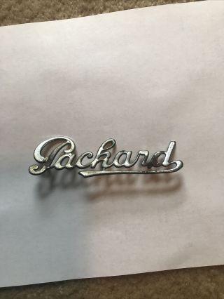 1929 - 1930 Packard Radiator Script Emblem Rare