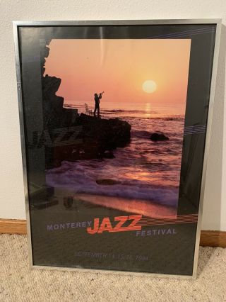 Monterey Jazz Festival 1984 Rare Vintage Poster Framed