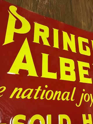 RARE Vintage Prince Albert Tobacco Advertising Tin Embossed Sign 22x14 inches 3