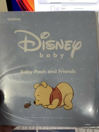 Htf Brother Disney Baby Pooh & Friends Embroidery Card Rare And Oop Very Good
