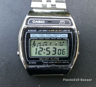 Very Rare 1981 Casio M - 1230 (82) Melody Alarm Japan D 35mm Watch All