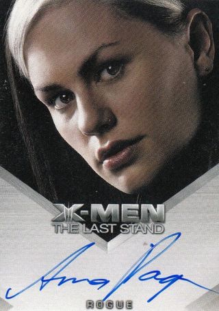X - Men The Last Stand Rare Anna Paquin As Rogue Auto Card