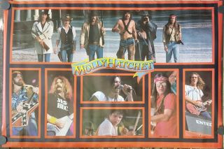 Molly Hatchet 1983 Poster / 24 X 36 Approx.  Rare.  Vintage.