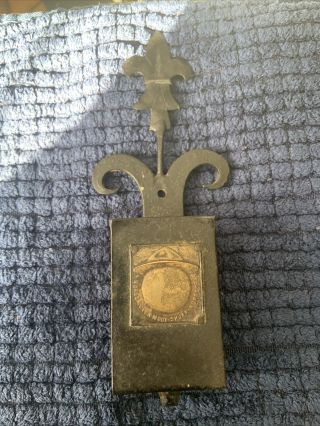 Rare 1949 Iron Holder 4th World Rover Scout Moot Skjak Norge