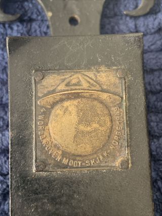 Rare 1949 IRON HOLDER 4th World Rover Scout Moot SKJAK NORGE 2